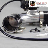 2''50mm 90 Degree Flange Pipe +Sqv Blow Off Valve Bov Iv 4 Black + Silicone Hose Kit Black