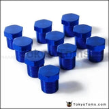 1/2"NPT Aluminum Hex Head Male Port Plug Block Off Fitting Adapter Blue TK-FT12NPT