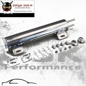 2"X10" 2X10 Stainless Steel Radiator Overflow Tank Catch Can Universal 14 Ounces - Tokyo Tom's