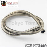 3 Foot An6 Nylon Stainless Steel Braided Fuel Oil Gas Line Hose -6An 1500Psi 1 Meter