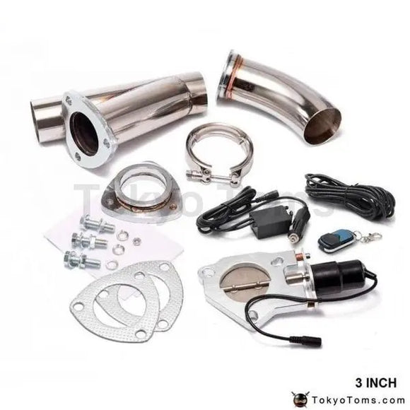 3 Inch Exhaust Cutout Electric Dump Y-Pipe Catback Cat Back Turbo Bypass Steel For BMW 5 Series E39 525I - Tokyo Tom's