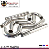 3.15" 80mm Aluminum Universal Intercooler Turbo Piping Pipe Kit +Black Hose Kits - Tokyo Tom's