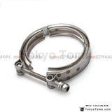 3.5" V-Band Kit Heavy Duty Clamp Flange Set For Exhaust Downpipe Turbo Dump Pipe - Tokyo Tom's