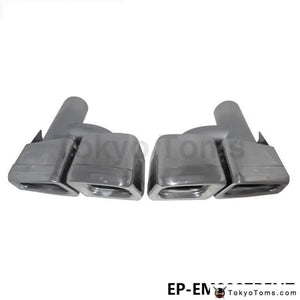 304 Stainless Steel Exhaust Tips Muffler For Mercedes Benz W212 Amg Bumper 08-13 - Tokyo Tom's