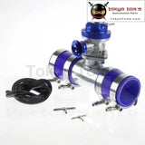 30Psi Ts Bov Turbo +2.5" 63.5*150mm Flange Pipe + 2 * Blue Silicone Hoses+ 4*Clamps