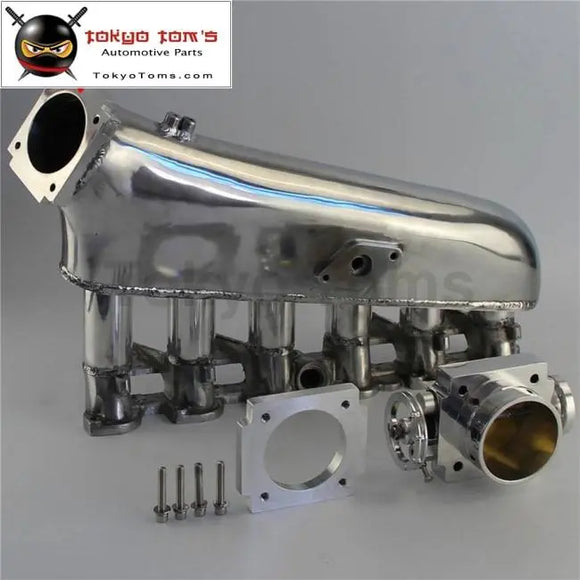 Intake Manifold Plenum +Universal Vq35Tps 80mm Throttle Body Fits For BMW E30 M20 320I / 325I 1987-1991 - Tokyo Tom's