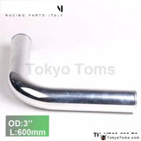 2Pcs/Unit 76Mm 3" 90 Degree Aluminum Turbo Intercooler Pipe Tube Piping L:600Mm For BMW E46 M3/330/328/325 - Tokyo Tom's