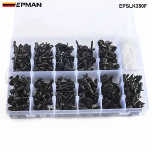 350PCS Universal Plastic Nylon Fixing Rivet Clips