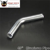 35mm 1.38" Inch Aluminum Intercooler Intake Pipe Piping Tube Hose 45 Degree - Tokyo Tom's