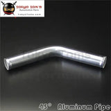 35mm 1.38" Inch Aluminum Intercooler Intake Pipe Piping Tube Hose 45 Degree - Tokyo Tom's