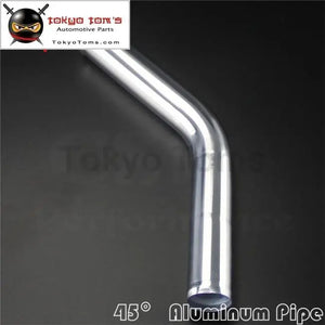 35mm 1.38" Inch Aluminum Intercooler Intake Pipe Piping Tube Hose 45 Degree - Tokyo Tom's