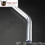 35mm 1.38" Inch Aluminum Intercooler Intake Pipe Piping Tube Hose 45 Degree