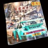 35x35cm Car model design HellaFlush style Car Washing Towel JDM Racing Car Cleaning Cloth Car Washing Drying Towel