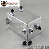 3L Aluminium Surge Tank Mirror Polish Fuel Tank  3 L Universal  Fuel Surge Tank 3 Litre Swirl Pot System Black