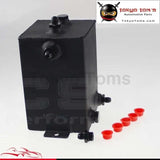 3L Racing Car Fuel Surge Tank Aluminum 3 Litre Swirl Pot System Universal Black