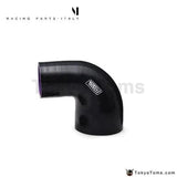 3"-3.5" 76Mm-89Mm 4-Ply Silicone 90 Degree Elbow Reducer Hose Black For VW Golf Gti Mk2 8V Pb Code - Tokyo Tom's