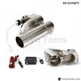 Patented Product 2.5" / 3" Electric Exhaust Downpipe Cutout E-Cut Out Dual-Valve Controller Remote Kit - Tokyo Tom's