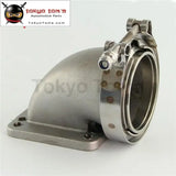 3" Vband 90Degree Cast Turbo Elbow Adapter Flange+Clamp For T3 T4 Turbocharger - Tokyo Tom's