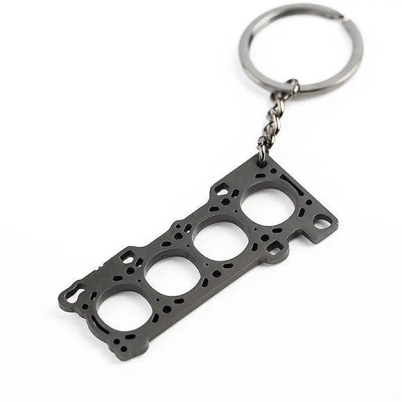 4 Cylinder Engine Head Gasket Keychain - Tokyo Tom's