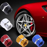 4 Pcs Universal Aluminum Hexagonal Valve Caps - Tokyo Tom's