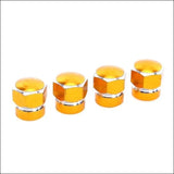 4 Pcs Universal Aluminum Hexagonal Valve Caps - Tokyo Tom's