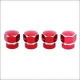 4 Pcs Universal Aluminum Hexagonal Valve Caps - Tokyo Tom's