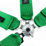 4 Point TKTA Racing Seat Belt Harness (Green)