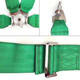 4 Point TKTA Racing Seat Belt Harness (Green)