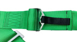 4 Point TKTA Racing Seat Belt Harness (Green)