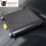 40 Row AN10 Aluminum Engine & Transmission Oil Cooler Black - Tokyo Tom's