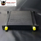 40 Row AN10 Aluminum Engine & Transmission Oil Cooler Black - Tokyo Tom's