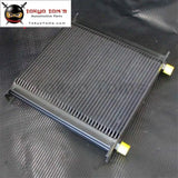 40 Row AN10 Aluminum Engine & Transmission Oil Cooler Black - Tokyo Tom's