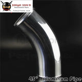 45 Degree 102mm 4" Inch Aluminum Intercooler Intake Pipe Piping Tube Hose - Tokyo Tom's