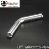 45 Degree 38mm 1.5" Inch Aluminum Intercooler Intake Pipe Piping Tube Hose