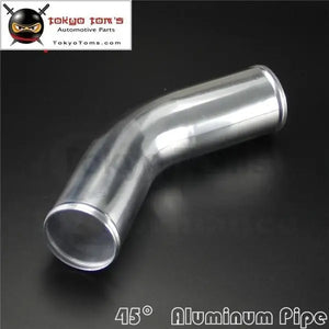 45 Degree 57mm 2.25" Inch Aluminum Intercooler Intake Pipe Piping Tube Hose - Tokyo Tom's