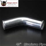 45 Degree 60mm 2.36" Inch Aluminum Intercooler Intake Pipe Piping Tube Hose - Tokyo Tom's