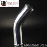 45 Degree 60mm 2.36" Inch Aluminum Intercooler Intake Pipe Piping Tube Hose - Tokyo Tom's