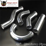 45 Degree 70mm 2.75" Inch Aluminum Intercooler Intake Pipe Piping Tube Hose - Tokyo Tom's