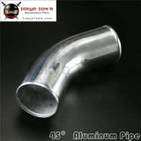 45 Degree 76mm 3" Inch Aluminum Intercooler Intake Pipe Piping Tube Hose - Tokyo Tom's