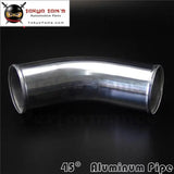 45 Degree 76mm 3" Inch Aluminum Intercooler Intake Pipe Piping Tube Hose - Tokyo Tom's