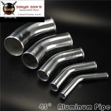 45 Degree 89mm 3.5" Inch Aluminum Intercooler Intake Pipe Piping Tube Hose - Tokyo Tom's