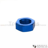 4AN AN4 AN-4 BULKHEAD BLUE ALUMINUM ANODIZED NUT SEALING LOCKING FITTING ADAPTER TK-MMAN4 - Tokyo Tom's