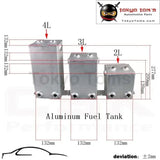 4L Universal Aluminium 4 Litre Swirl Pot Fuel Drawing Polishing Surge Tank Kit
