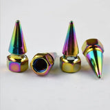 4PCS Neon Chrome Aluminum Valve Caps