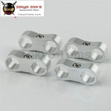 4Pcs An6 Braided Hose Separator Clamp Fitting Adapter Bracket 13.4mm 6An Sl