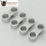 4Pcs An6 Braided Hose Separator Clamp Fitting Adapter Bracket 13.4mm 6An Sl