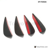 4Pcs Carbon Fiber Color Fit Front Bumper Lip Splitter Fins Body Spoiler Canards Valence Chin - Tokyo Tom's