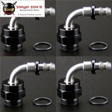 4Pcs Male 90 Degree M22*1.5 To An6 12mm Push On Hose End Union Adapter Fitting