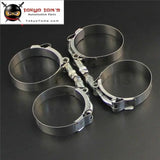 4X 2.75" T-Bolt Clamps Stainless Steel For Turbo Intake Silicone Hose Coulper