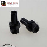 2Pcs Aluminum 3/4" Npt Male Straight To 3/4" Hose Barb Nipple An12 Fitting Black